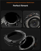 Spigen Rugged Armor, matná čierna – Samsung Galaxy Watch 8 Classic (46mm)