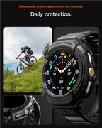 Spigen Rugged Armor Pro, matte black - Samsung Galaxy Watch 8 Classic (46mm)