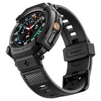 Spigen Rugged Armor Pro, matte black - Samsung Galaxy Watch 8 Classic (46mm)