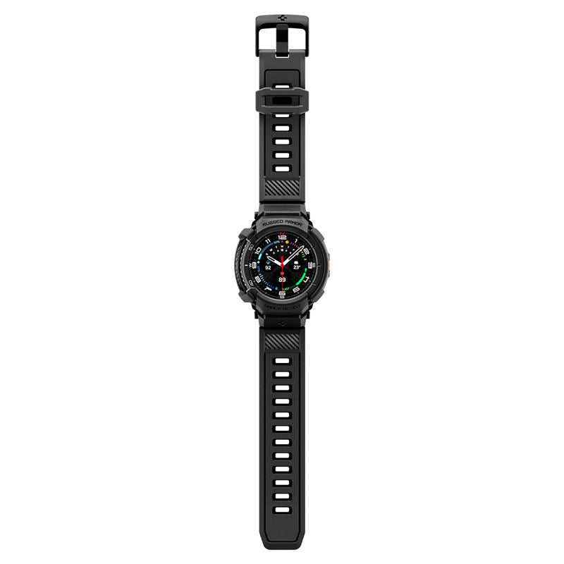 Spigen Rugged Armor Pro, matte black - Samsung Galaxy Watch 8 Classic (46mm)