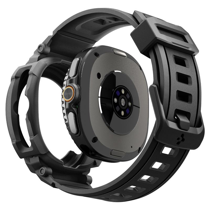 Spigen Rugged Armor Pro, matte black - Samsung Galaxy Watch 8 Classic (46mm)