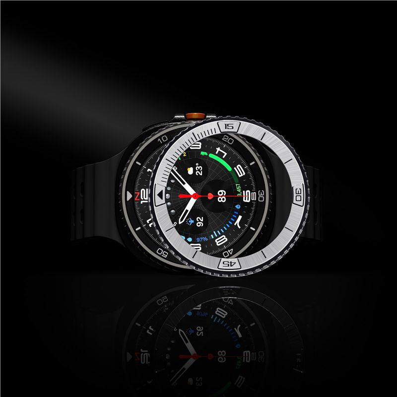 Spigen Bezel Tune (Pilot), silver - Samsung Galaxy Watch 8 Classic 46mm