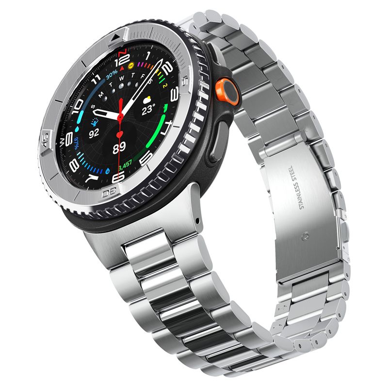 Spigen Bezel Tune (Pilot), silver - Samsung Galaxy Watch 8 Classic 46mm