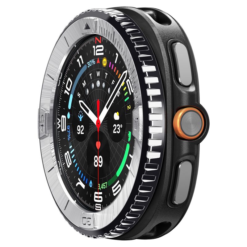 Spigen Bezel Tune (Pilot), silver - Samsung Galaxy Watch 8 Classic 46mm