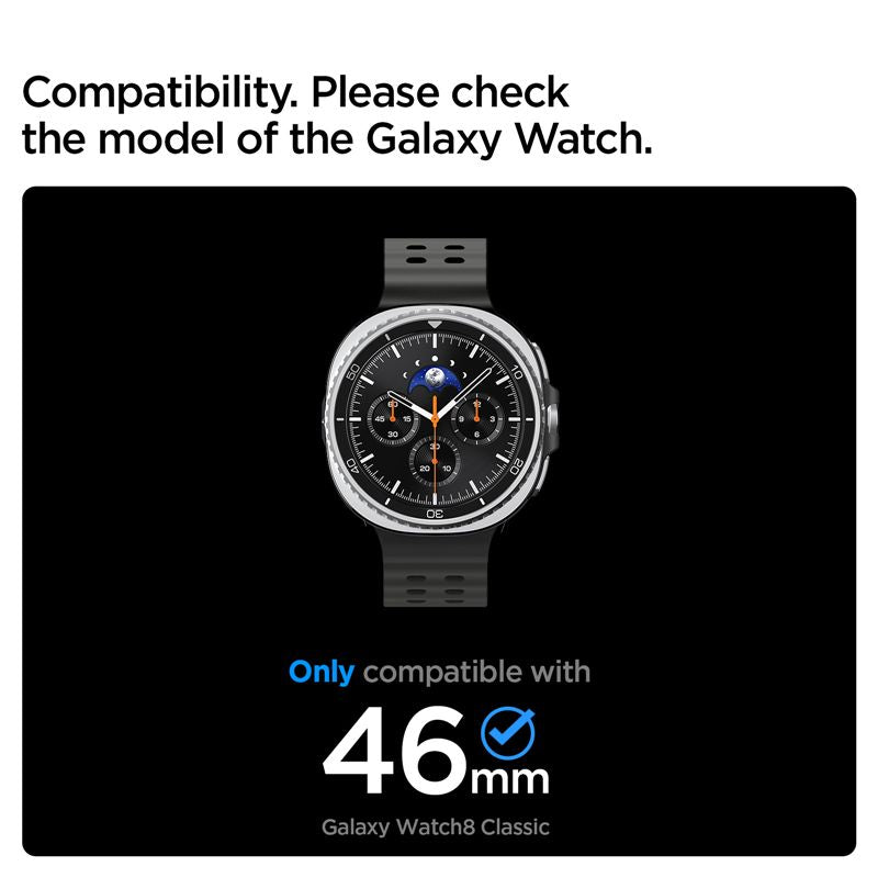 Spigen Bezel Tune Pro (Diver), black - Samsung Galaxy Watch 8 Classic 46mm