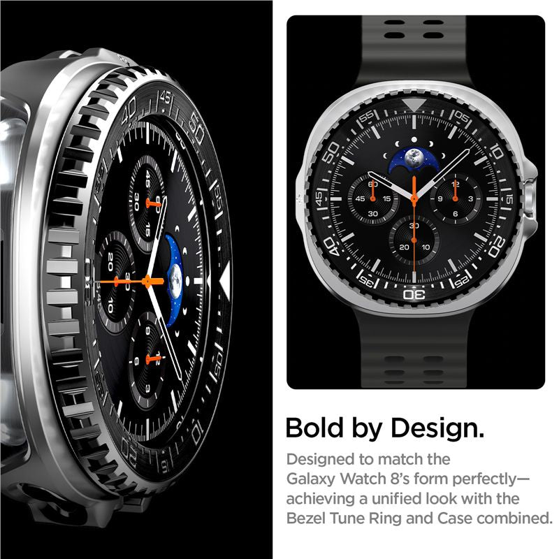 Spigen Bezel Tune Pro (Diver), black - Samsung Galaxy Watch 8 Classic 46mm