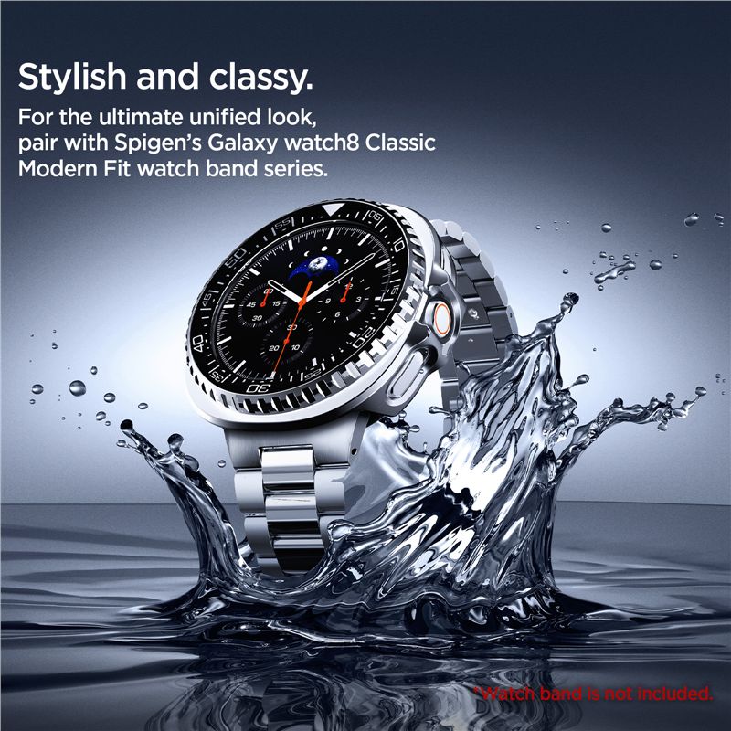 Spigen Bezel Tune Pro (Diver), black - Samsung Galaxy Watch 8 Classic 46mm