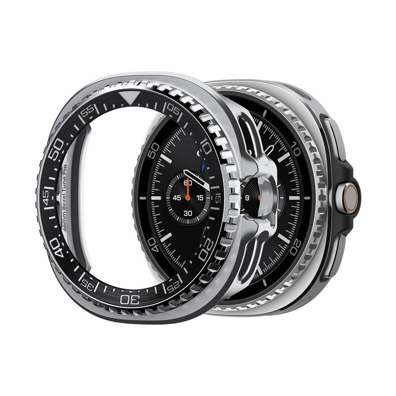Spigen Bezel Tune Pro (Diver), black - Samsung Galaxy Watch 8 Classic 46mm