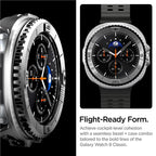 Spigen Bezel Tune Pro (Pilot), silver - Samsung Galaxy Watch 8 Classic 46mm