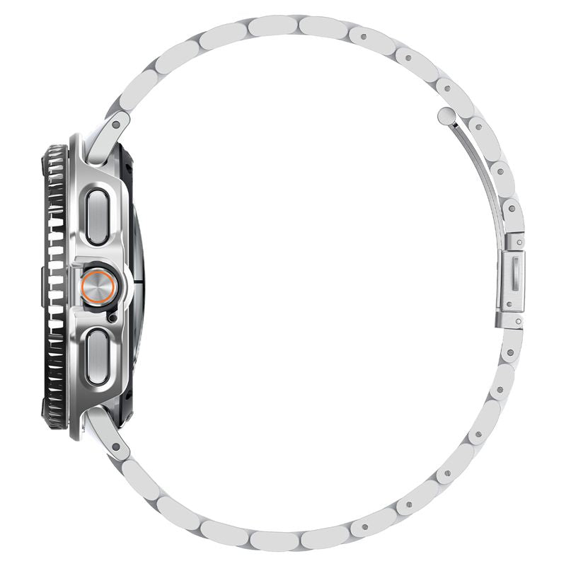 Spigen Bezel Tune Pro (Pilot), silver - Samsung Galaxy Watch 8 Classic 46mm
