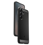 Spigen Rugged Armor, matte black - Samsung Galaxy S25 FE