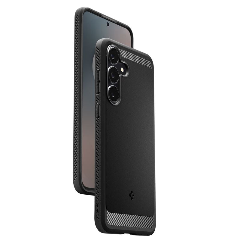 Spigen Rugged Armor, matte black - Samsung Galaxy S25 FE