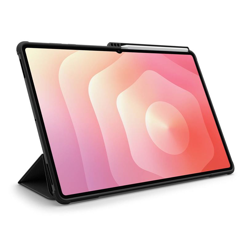 Střežte svou galaxii. Pouzdro Rugged Armor Pro je připraveno chránit váš Galaxy Tab. Je tenký, lehký a vyrobený tak, aby vydržel kvalitu bez kompromisů. Jeho všestranný kryt obrazovky slouží zároveň jako stojánek. A je dokončen elegantními akcenty z uhlíkových vláken pro moderní vzhled