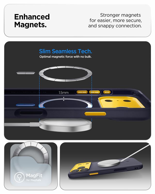 Spigen Nano Pop MagSafe, blueberry navy - iPhone 17 Pro Max