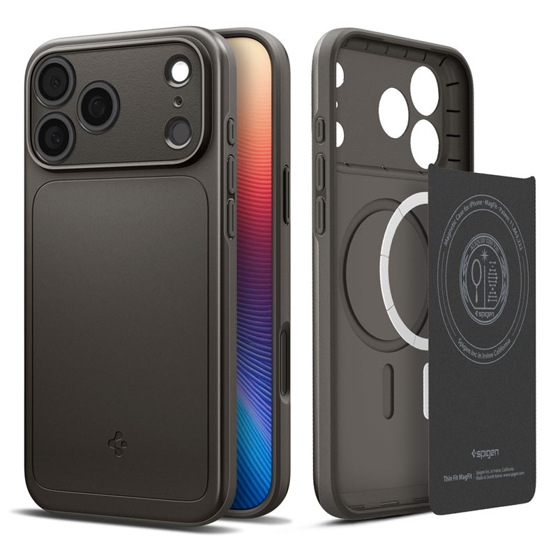 Spigen Thin Fit MagSafe, gunmetal - iPhone 17 Pro Max