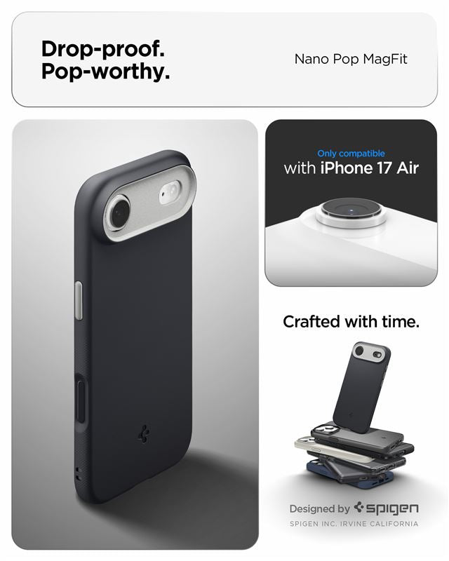 Spigen Nano Pop MagSafe, black sesame - iPhone Air