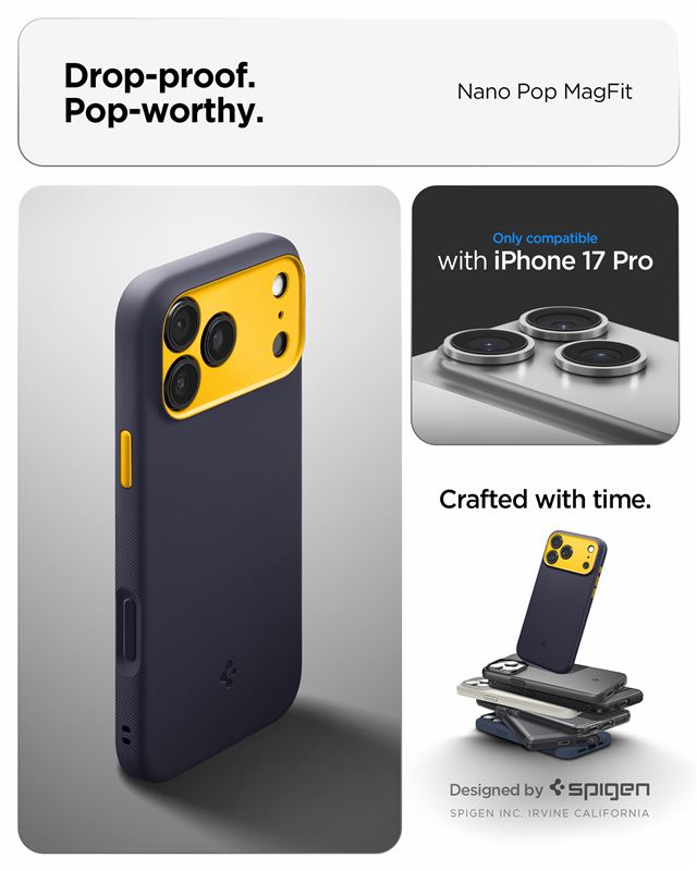 Spigen Nano Pop MagSafe, blueberry navy - iPhone 17 Pro