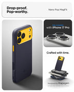 Spigen Nano Pop MagSafe, blueberry navy - iPhone 17 Pro