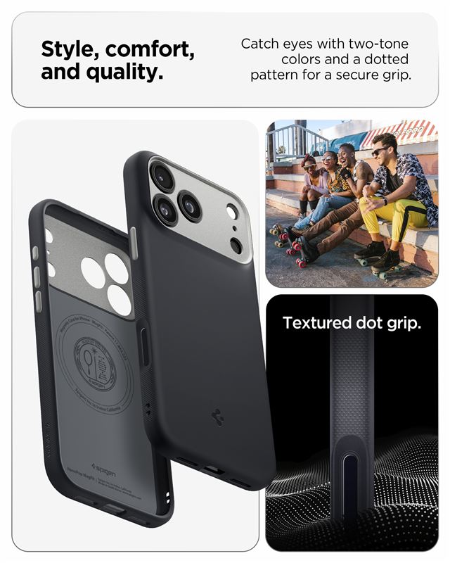 Military-grade protection certification, compatibility with wireless charging and screen protectors