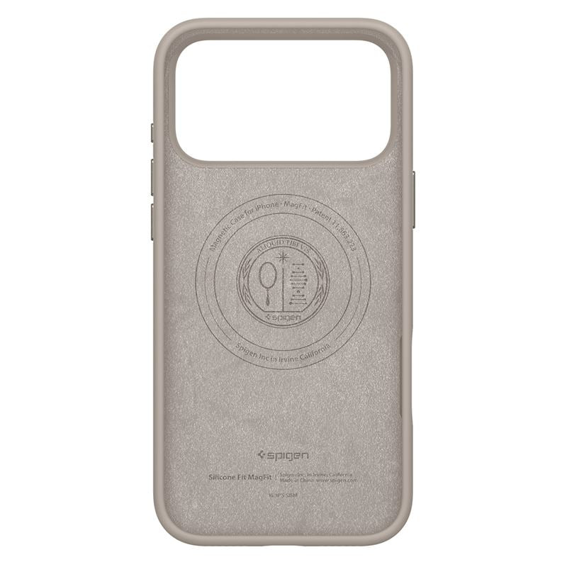 Spigen Silicone Fit MagSafe, stone - iPhone 17 Pro