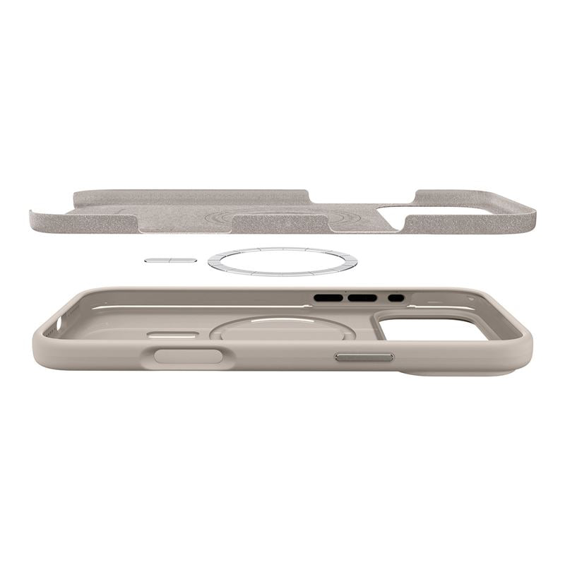 Spigen Silicone Fit MagSafe, stone - iPhone 17 Pro