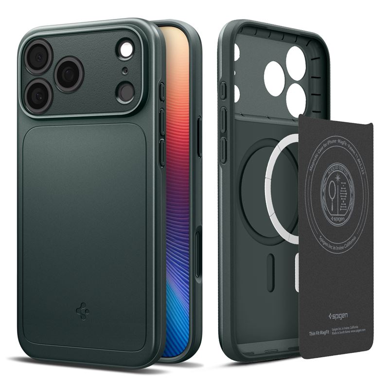 Spigen Thin Fit MagSafe, abyss green - iPhone 17 Pro