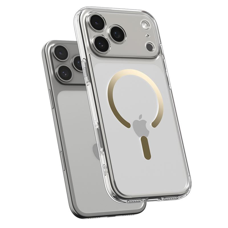 Spigen Ultra Hybrid MagSafe, clear gold - iPhone 17 Pro