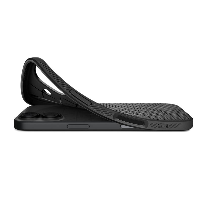 Spigen Liquid Air, matte black - iPhone 17