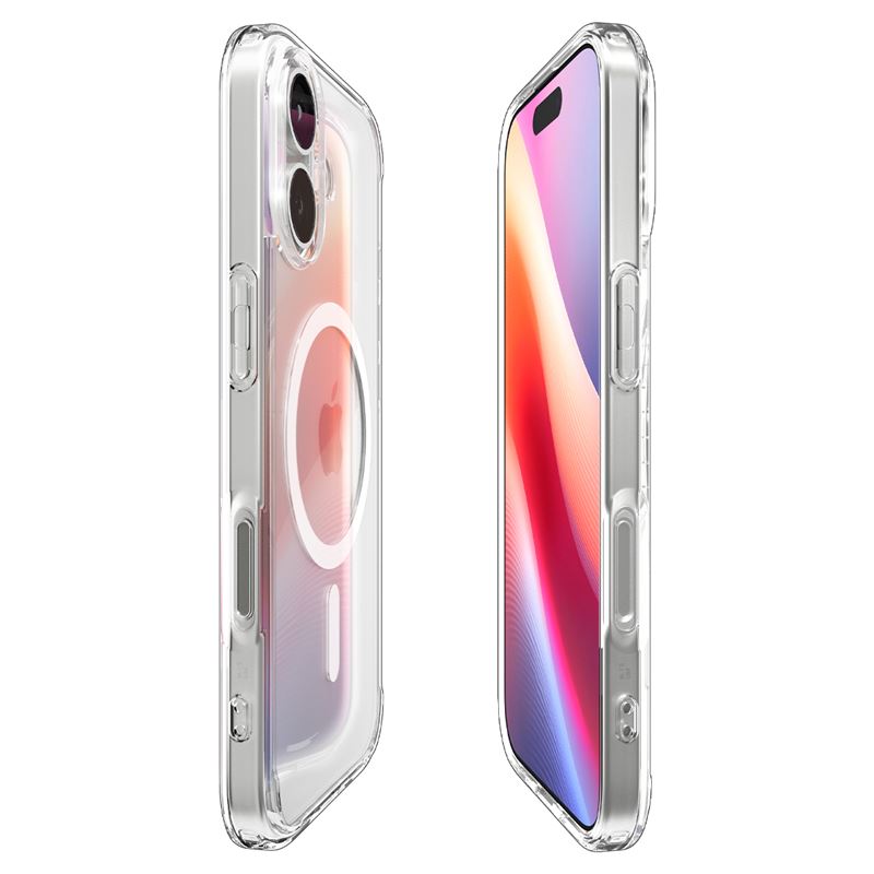 Spigen Ultra Hybrid MagSafe, clear white - iPhone 17