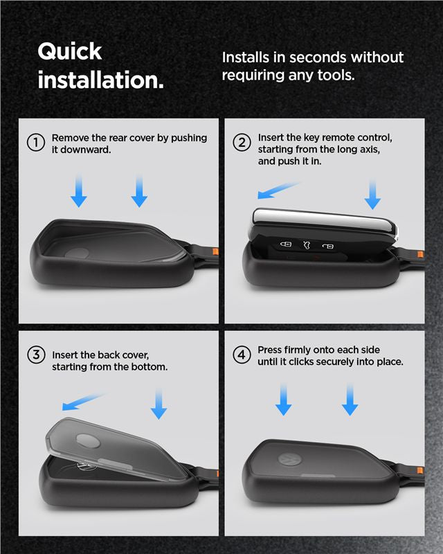 Elegant design: subtle tinting and a transparent surface highlight the original look of your key
