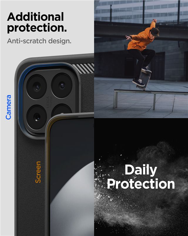 Spigen Rugged Armor, matte black - Xiaomi 15T
