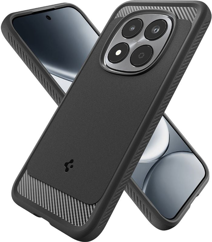Spigen Rugged Armor, matte black - Xiaomi Redmi Note 15 Pro 5G