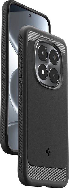 Spigen Rugged Armor, matte black - Xiaomi Redmi Note 15 Pro 5G