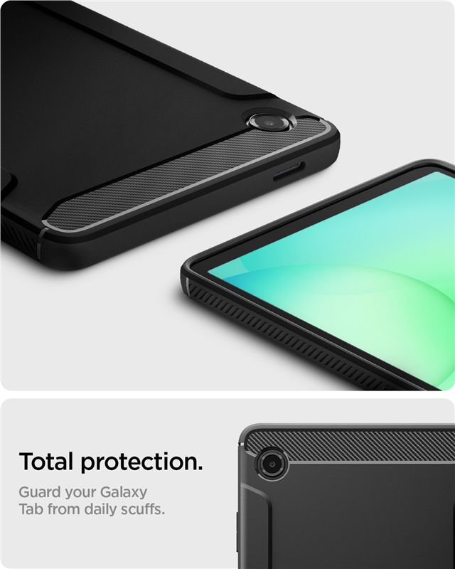 Spigen Rugged Armor, matte black - Samsung Galaxy Tab A11 (2025)