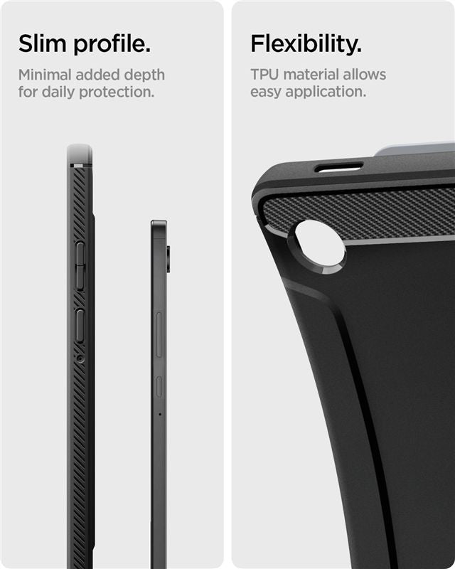 Spigen Rugged Armor, matte black - Samsung Galaxy Tab A11 (2025)