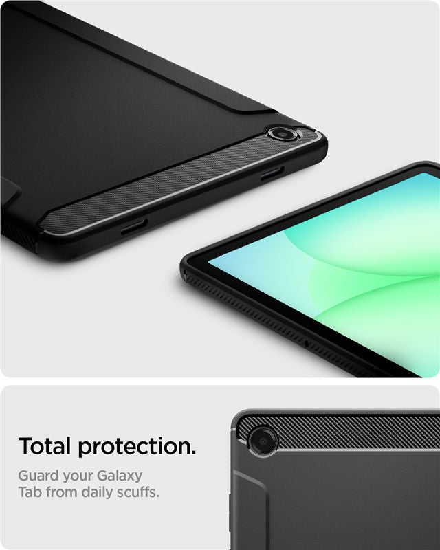 Spigen Rugged Armor, matte black - Samsung Galaxy Tab A11+ (2025)