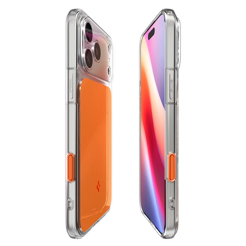 Spigen Ultra Hybrid T MagSafe, lesklá oranžová - iPhone 17 Pro