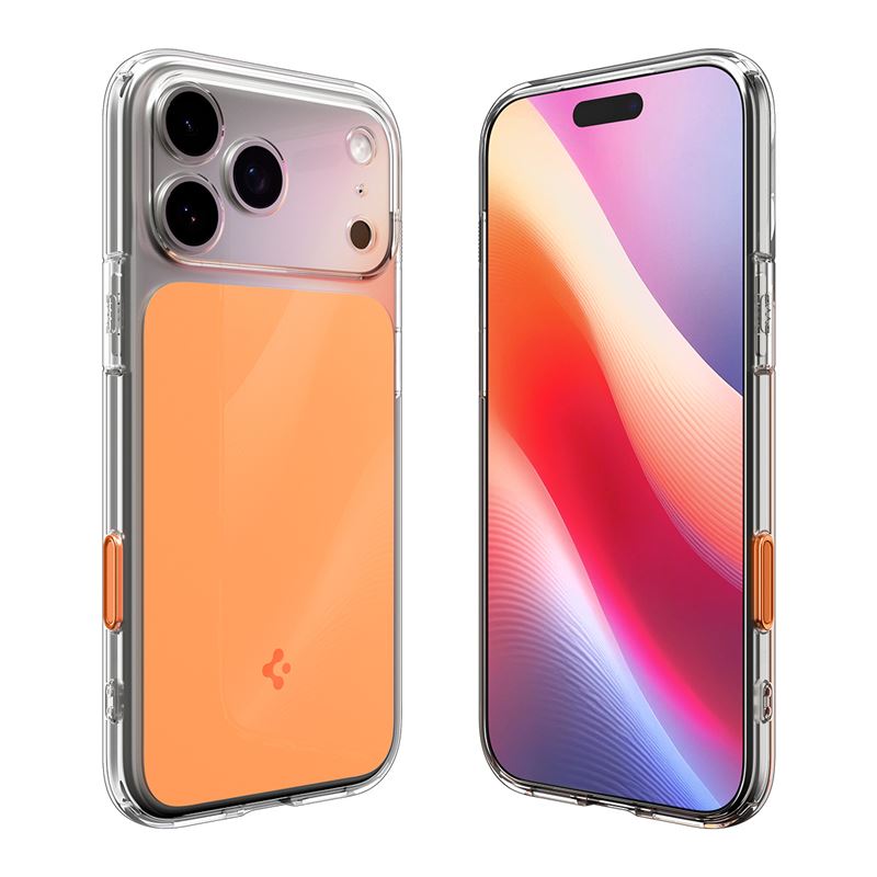 Spigen Ultra Hybrid T MagSafe, lesklá oranžová - iPhone 17 Pro