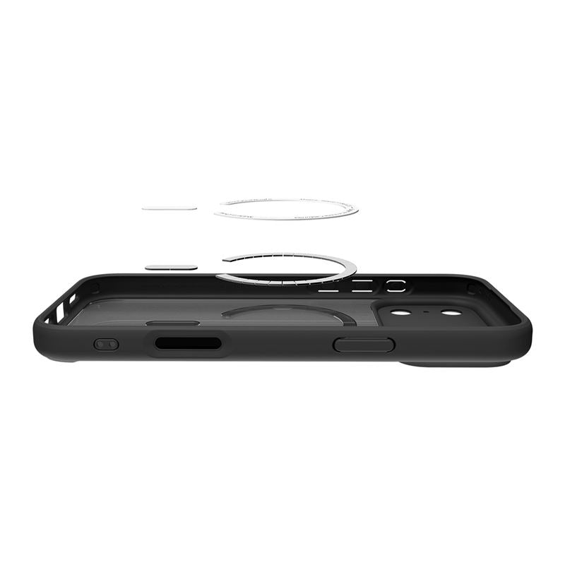 Spigen Ultra Hybrid MagSafe, frost black orange - iPhone 17 Pro Max