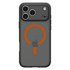 Spigen Ultra Hybrid MagSafe, frost black orange – iPhone 17 Pro