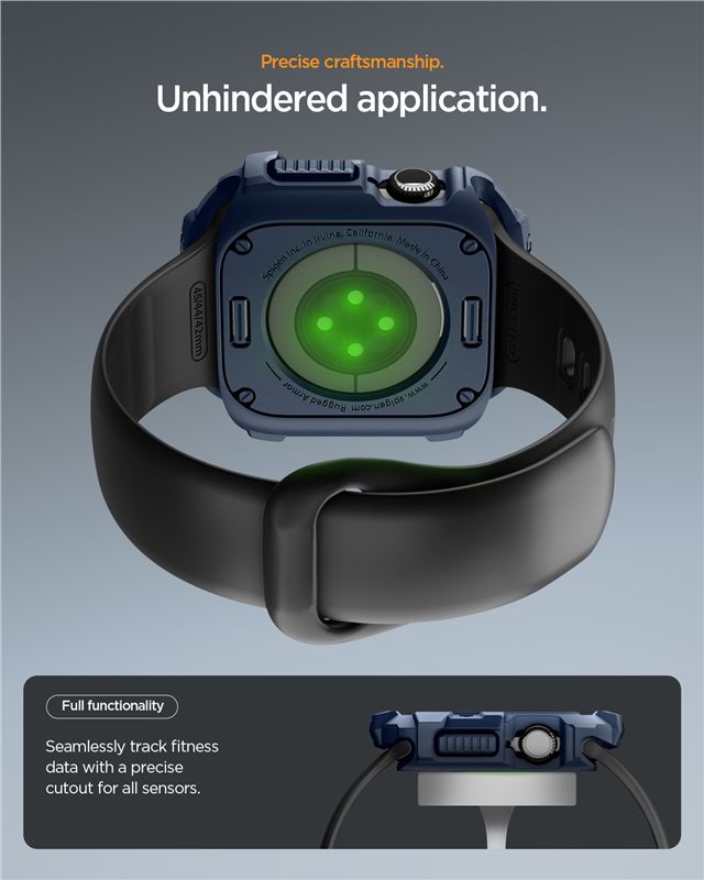 Spigen Rugged Armor 2, navy blue - Apple Watch 11 42mm
