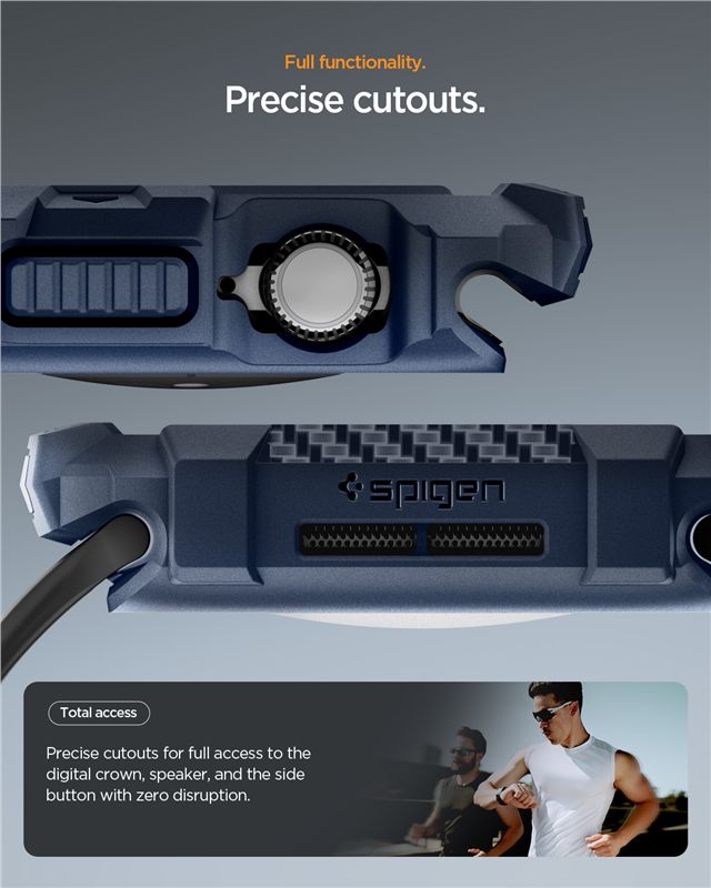 Spigen Rugged Armor 2, navy blue - Apple Watch 11 42mm