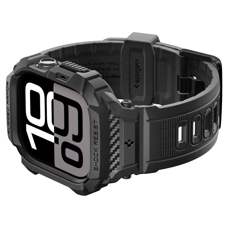 Spigen Rugged Armor Pro 2, matte black - Apple Watch 11 42mm