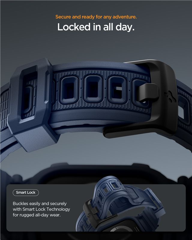 Spigen Rugged Armor Pro 2, navy blue - Apple Watch 11 42mm