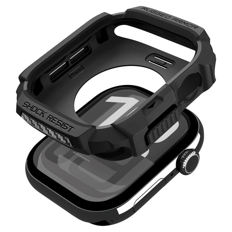 Spigen Rugged Armor 2, matná čierna - Apple Watch 11 46mm