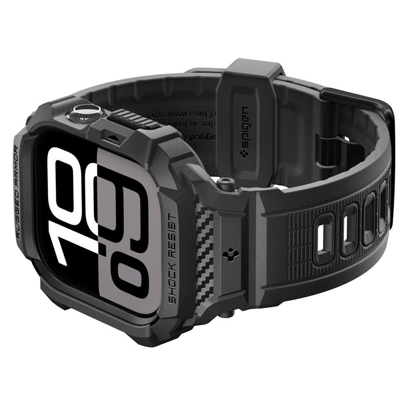 Spigen Rugged Armor Pro 2, matte black - Apple Watch 11 46mm