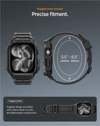 Spigen Rugged Armor Pro 2, matte black - Apple Watch 11 46mm