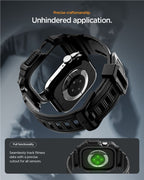 Spigen Rugged Armor Pro 2, matte black - Apple Watch 11 46mm