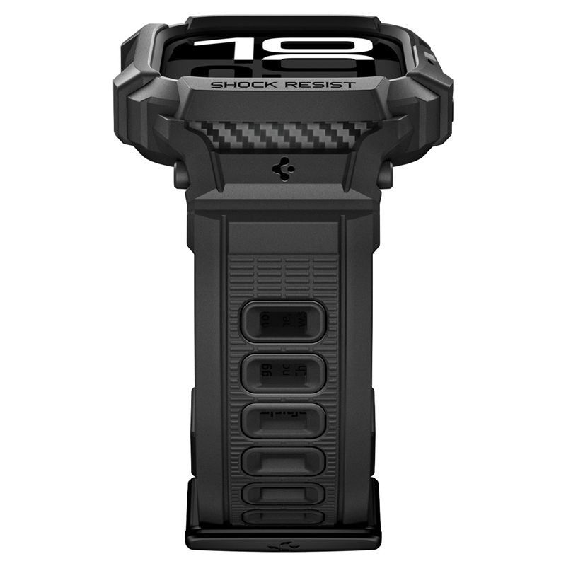 Spigen Rugged Armor Pro 2, matte black - Apple Watch 11 46mm