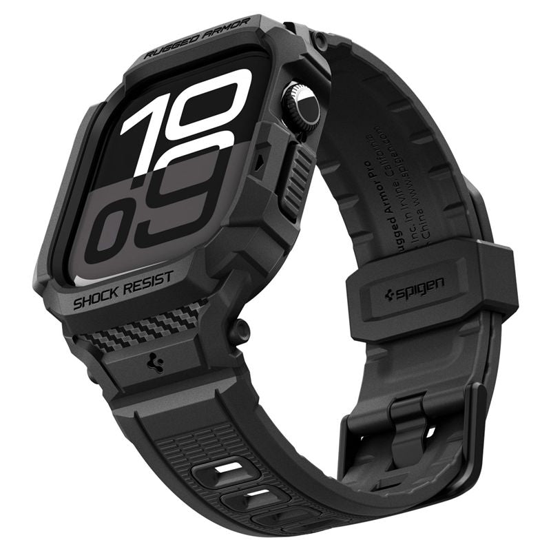 Spigen Rugged Armor Pro 2, matte black - Apple Watch 11 46mm